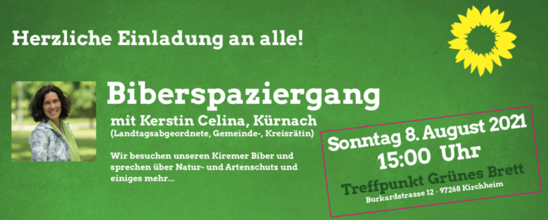 Biberspaziergang mit Kerstin Celina am 08.08.21 um 15:00